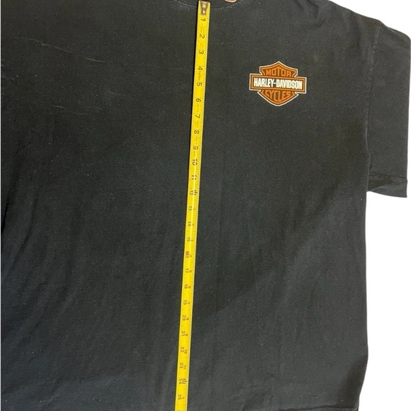 Harley-Davidson 2000's 2XL Long Sleeve Flame Shirt Mock Neck 100% Cotton RN38619 - Picture 5 of 7